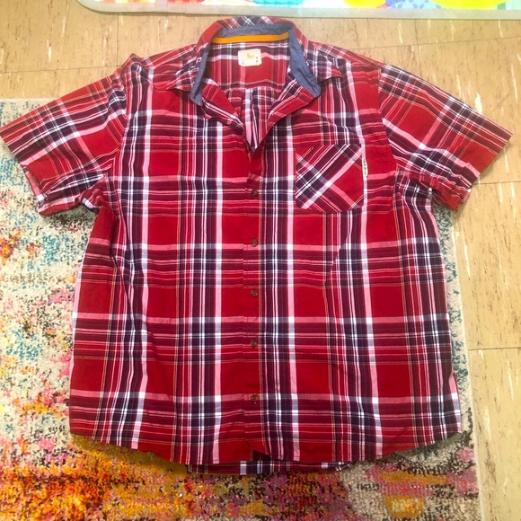 Field + Stream 3XL Red Plaid Button Up Shirt *FLAW - Picture 1 of 6
